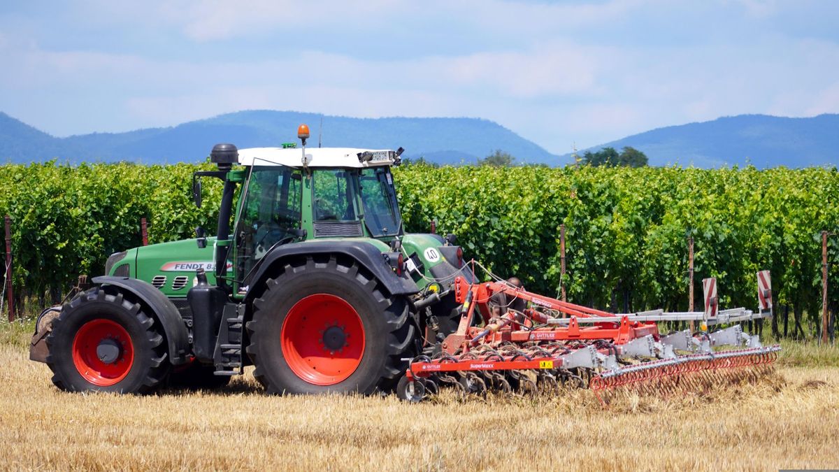 Traktor, rolnik. Fot. Pixabay.