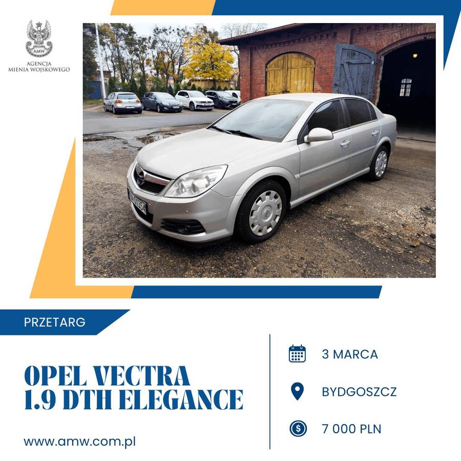 Opel Vectra 1.9 DTH Elegance. Fot. Agencja Mienia Wojskowego