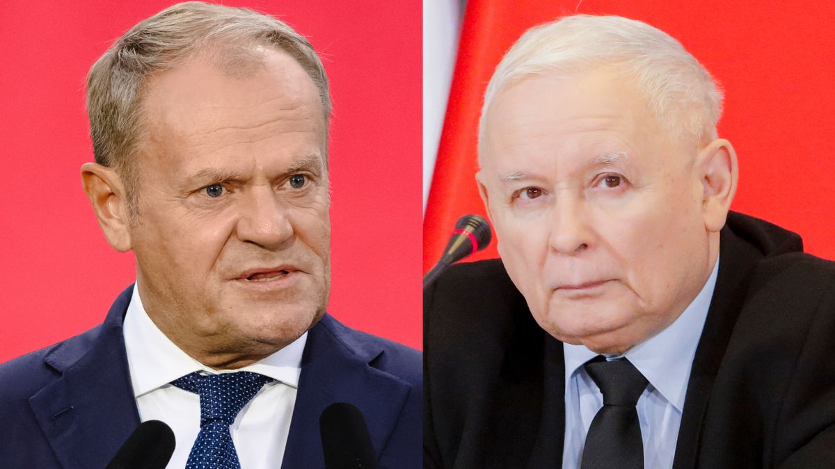 Donald Tusk i Jarosław Kaczyński fot. AKPA