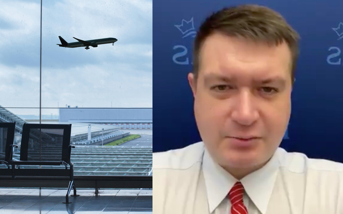 Skandal na lotnisku. Poseł PiS przerwał milczenie po tym, jak wyprowadzono go z samolotu
