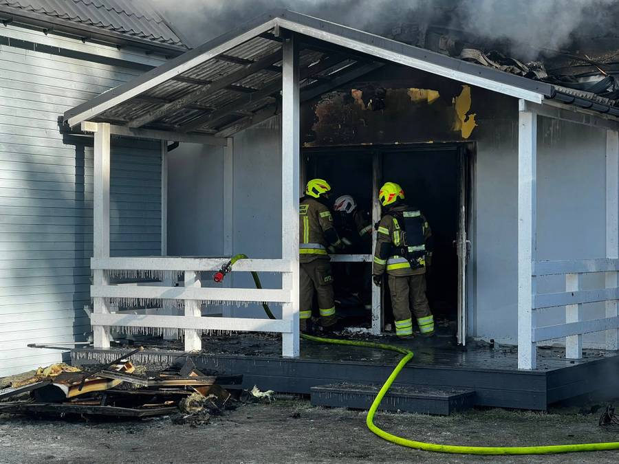 Pożar, fot. Facebook @Komenda Wojewódzka Państwowej Straży Pożarnej w Szczecinie