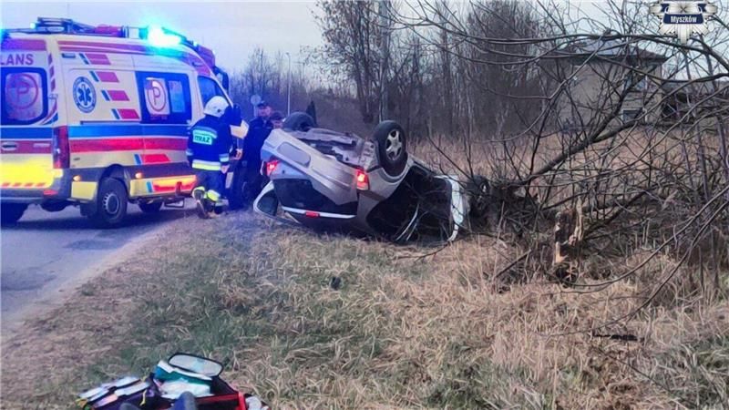 Wypadek fot. Policja Myszków