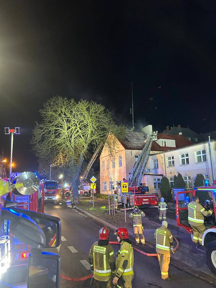 pożar fot. Facebook @Z życia OSP Niechanowo