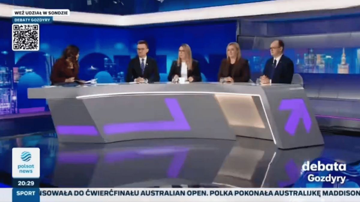 Debata Gozdyry. Fot. Polsat News, program "Debata Gozdyry"