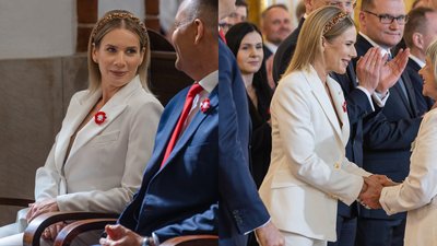 Niebywałe, co Marta Nawrocka założyła na obchody Święta Konstytucji 3 maja. Wszyscy patrzyli tylko na nią