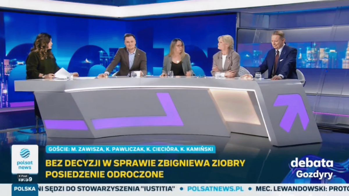 "Debata Gozdyry", Fot. Polsat News, "Debata Gozdyry"