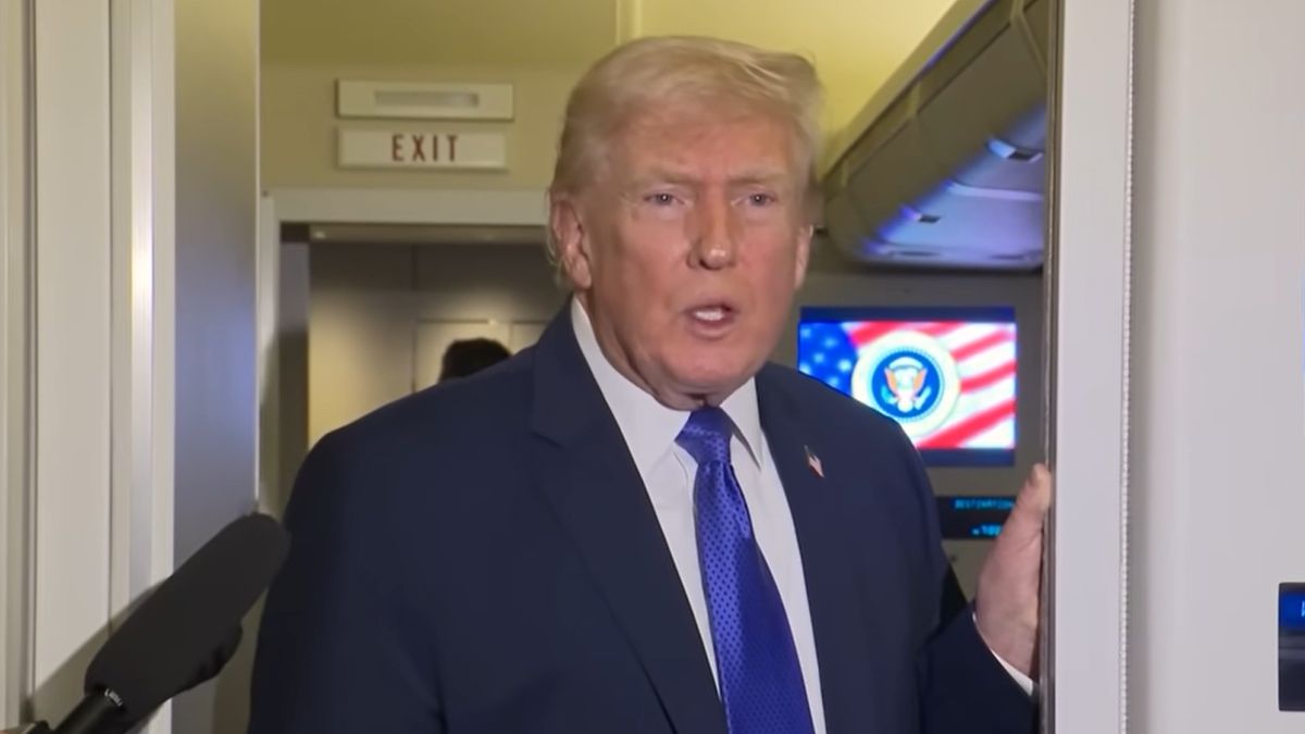 Donald Trump fot. kadr z YouTube @The White House