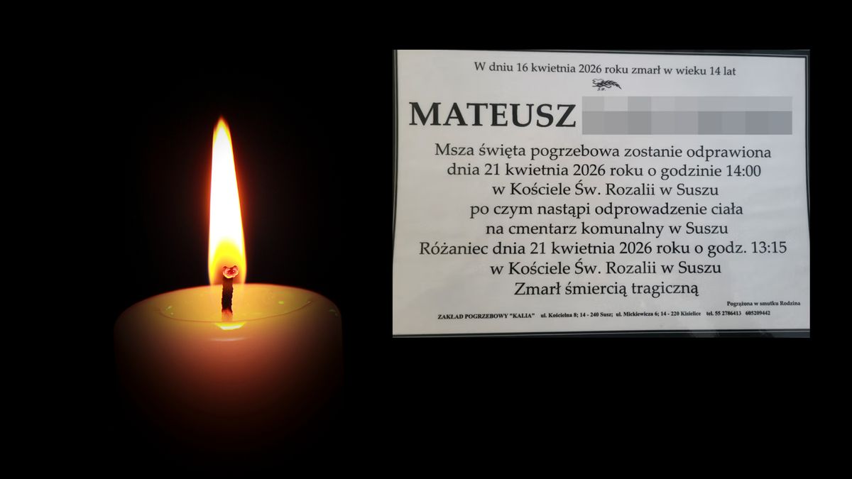 Znicz, nekrolog. Fot. Canva/Facebook