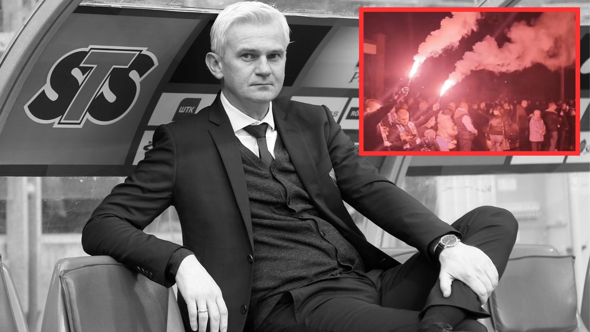 Jacek Magiera pożegnany przez Wrocław, fot. AKPA; screen X/ @MateuszCzmiel