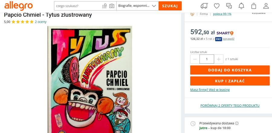 "Tytus, Romek i Atomek" fot. screen z allegro.pl