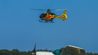 Potężny wybuch, kobieta walczy o życie. W akcji śmigłowiec LPR