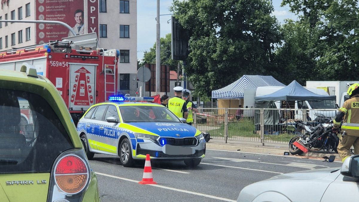 Wypadek, Fot. Facebook/Piaseczno 24 info