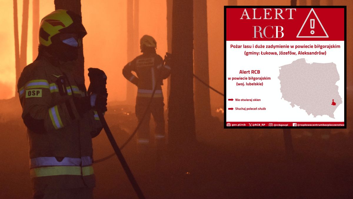 Alert RCB, fot. Państwowa Straż Pożarna; RCB