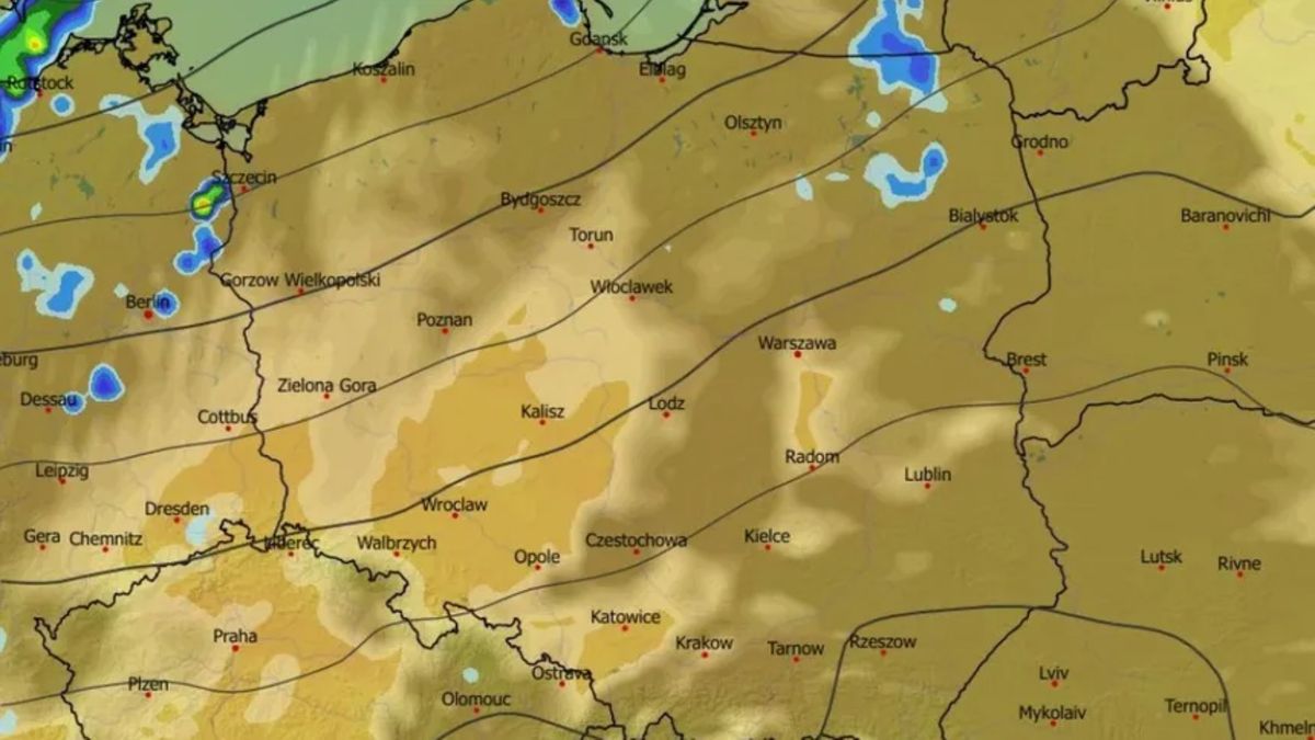 Pogoda na Wielkanoc fot. wxcharts.com