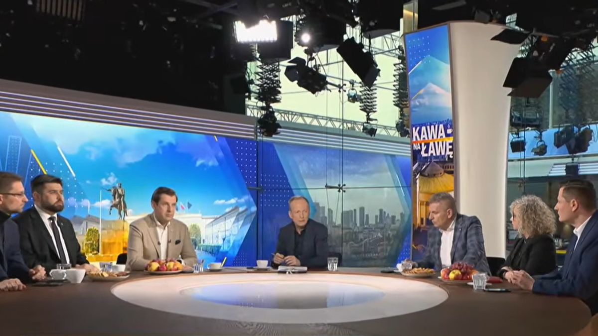 Awantura polityków fot. kadr z programu "Kawa na ławę" prod. TVN24