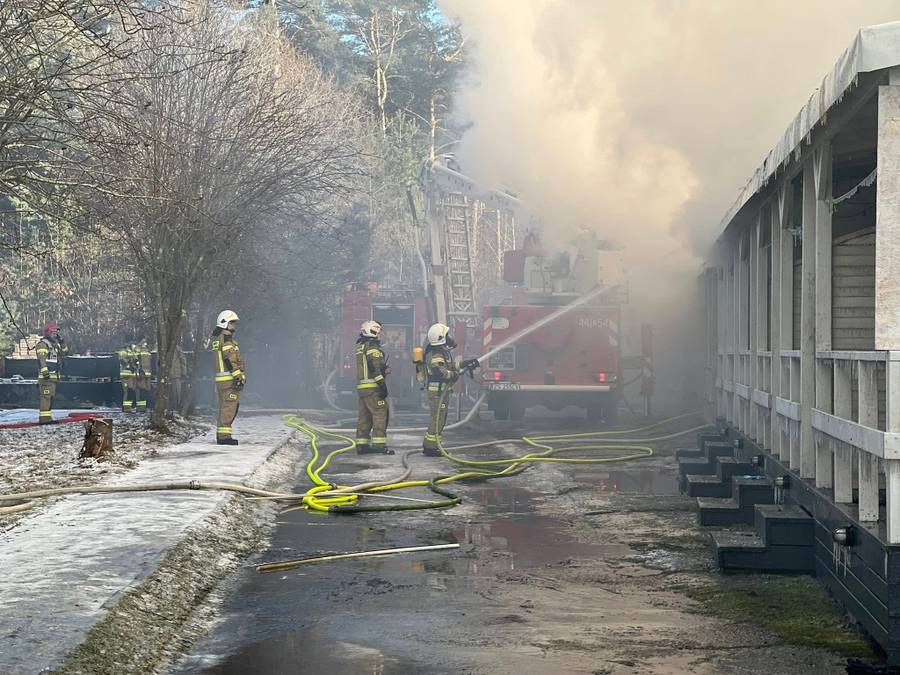 Pożar, fot. Facebook @Komenda Wojewódzka Państwowej Straży Pożarnej w Szczecinie
