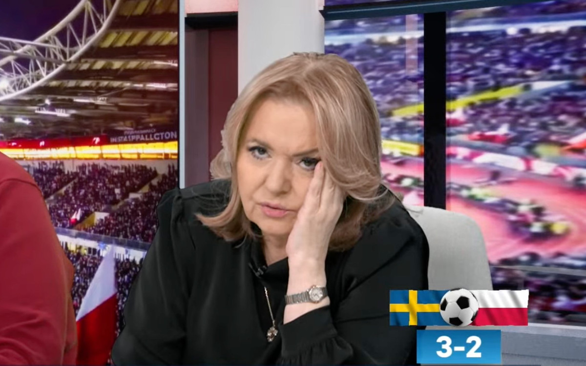 Niebywałe co robiła Holecka na antenie Republiki, gdy Polska grała ze Szwecją. Takich scen jeszcze nigdy nie było