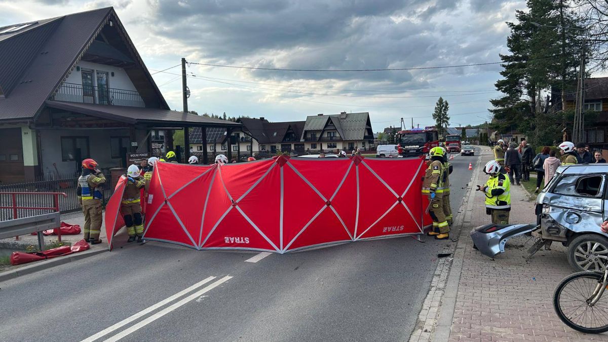 wypadek fot. Facebook @Komenda Powiatowa Państwowej Straży Pożarnej w Zakopanem
