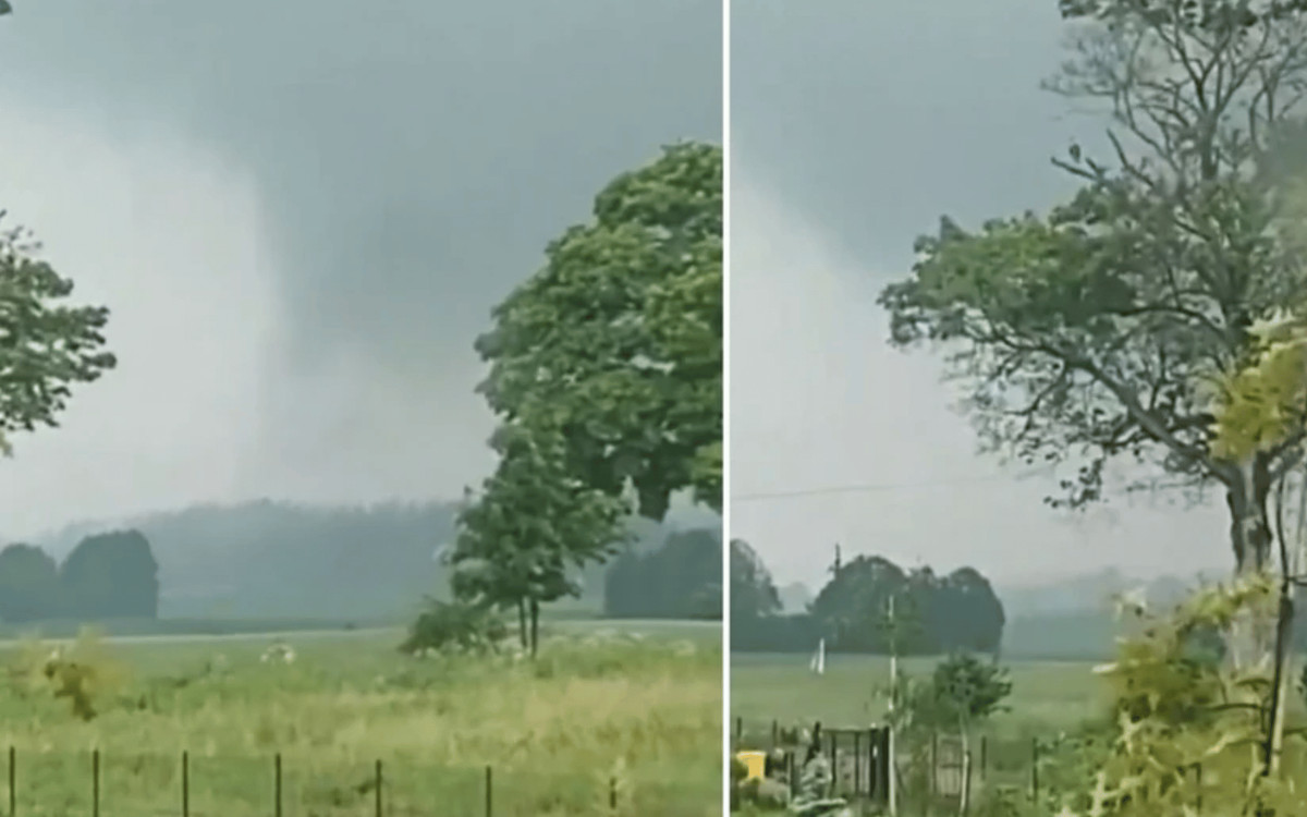 Przez wieś pod Olsztynem przeszło tornado. Nagranie obiegło sieć