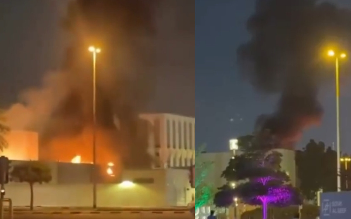 Kłęby dymu nad amerykańskim konsulatem w Dubaju. Sieć obiegły nagrania