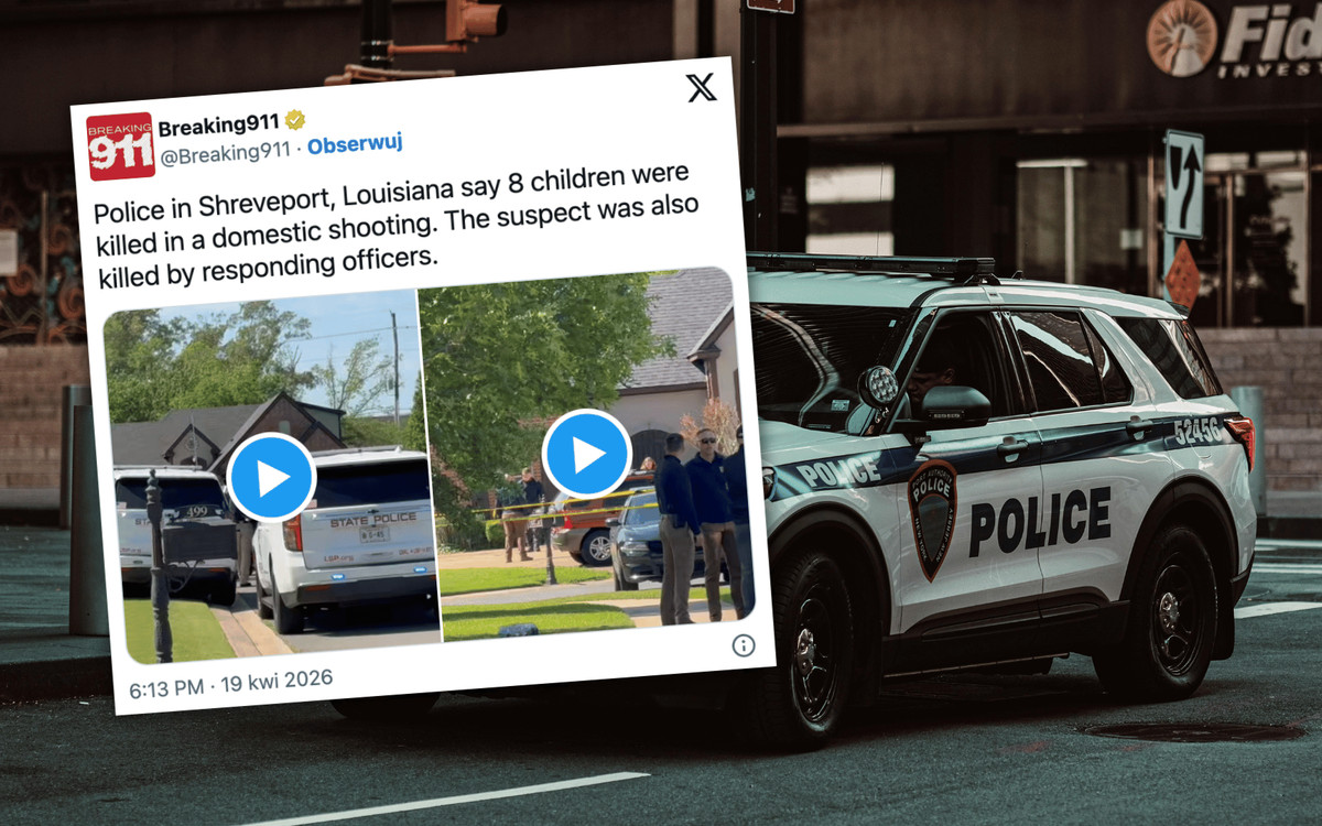 Strzelanina w USA. Nie żyje 8 dzieci, dwie osoby walczą o życie w szpitalu