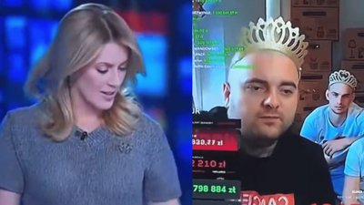 TVN puścił transmisję Łatwogang, nagle Bedoes „wypalił”. Dziennikarkę aż zamurowało