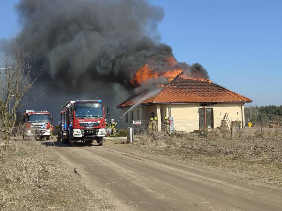 pożar fot. Facebook @KW PSP Poznań