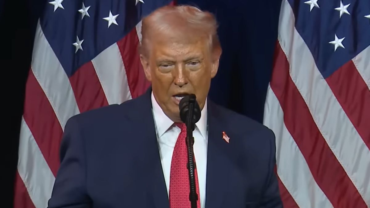 Donald Trump fot. kadr z YouTube @The White House