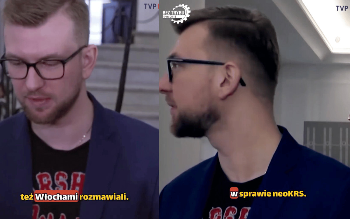 Szokujące zachowanie dziennikarza TV Republika. Zapomniał o włączonej kamerze
