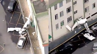 Samolot nagle wleciał w budynek. Sieć obiegło porażające nagranie