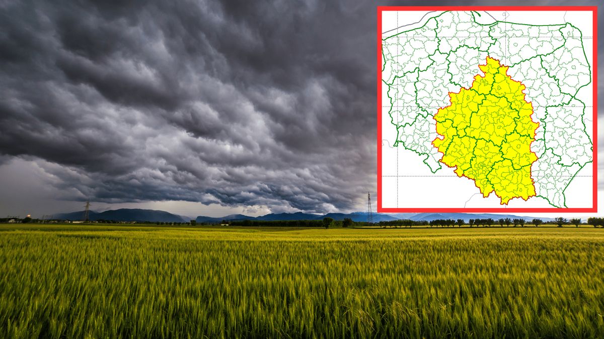 IMGW ostrzega przed burzami, fot. Canva Pro; IMGW