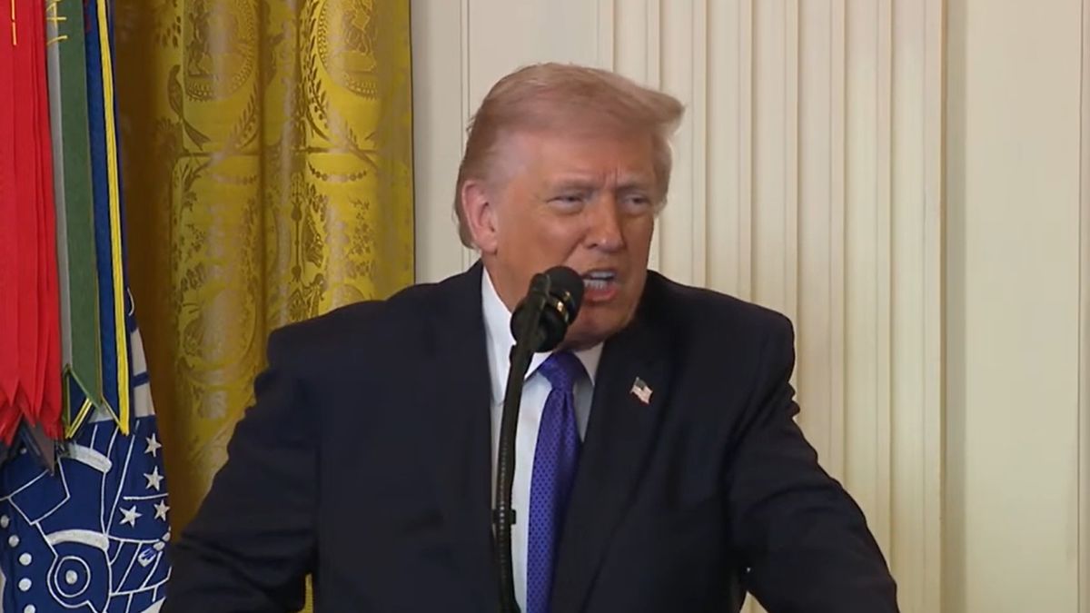 Donald Trump fot. kadr z YouTube @The White House