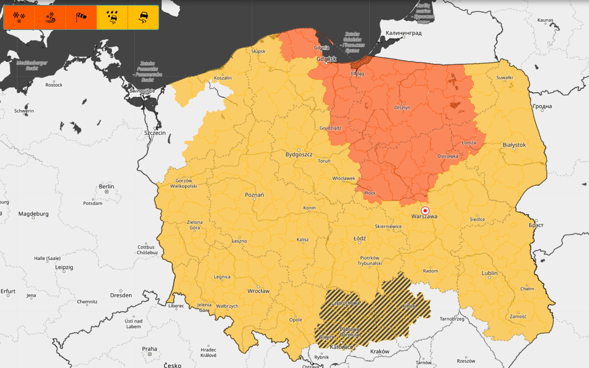 Burze i zamiecie śnieżne to tylko początek. Prawie cała Polska w alertach