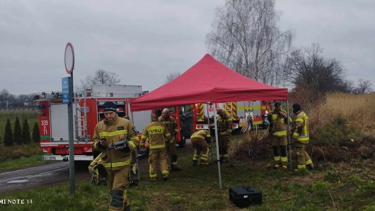 tragiczny finał poszukiwań fot. OSP Dziedzice w Czechowicach Dziedzicach