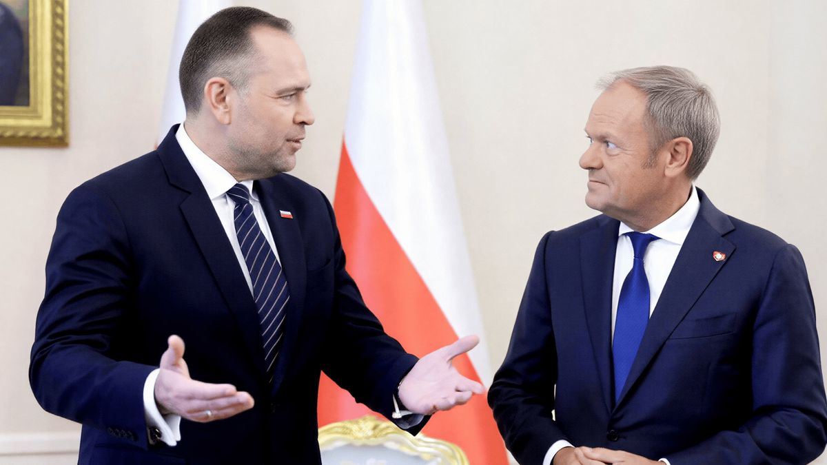 Donald Tusk i Karol Nawrocki, fot. KAPiF