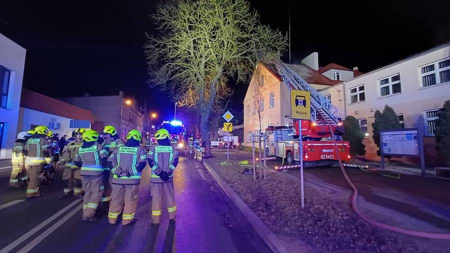 pożar, fot. Facebook @Z życia OSP Niechanowo