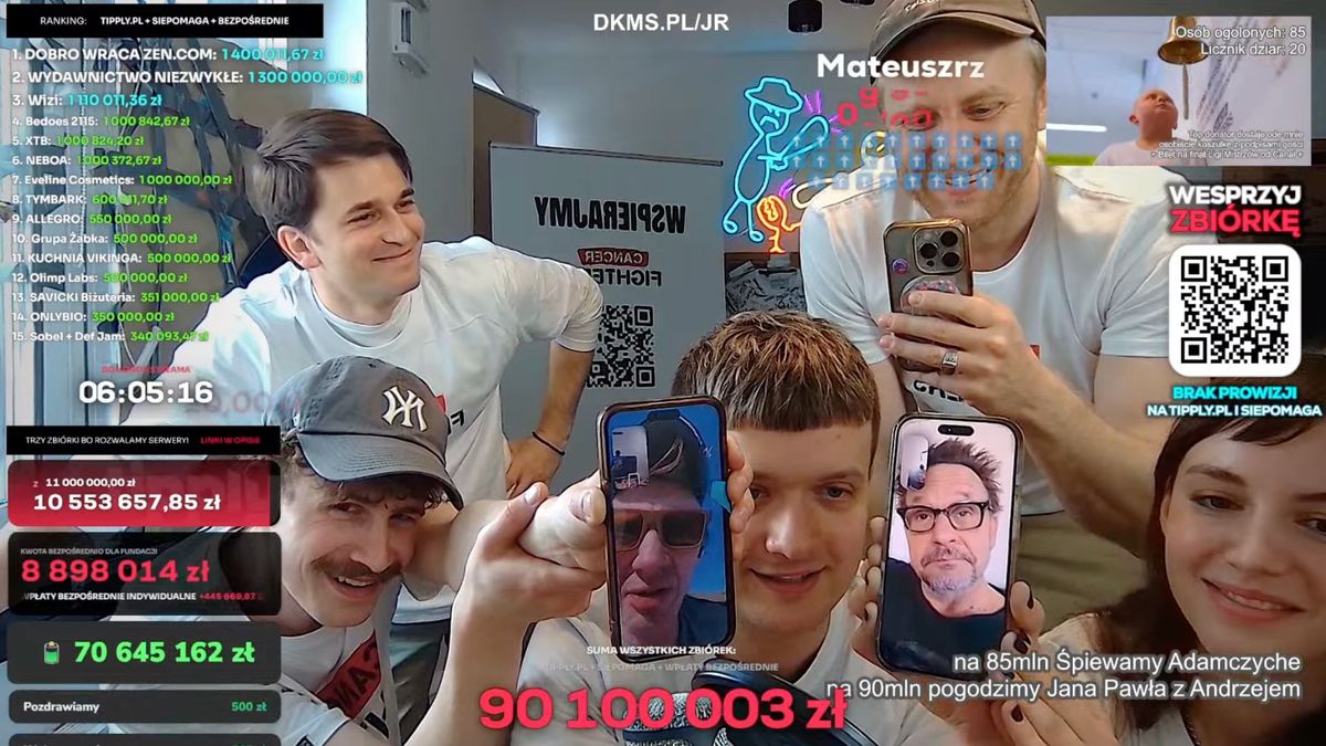 Transmisja Łatwogangu. Fot. screen z YouTube