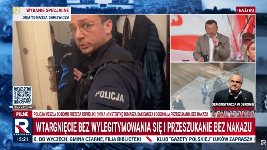 Protest, Fot. Telewizja Republika/YouTube
