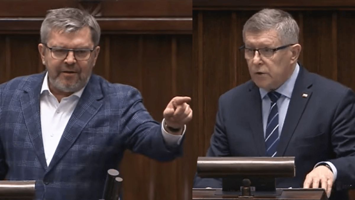 Jarosław Urbaniak (KO) i Zbigniew Kuźmiuk (PiS), fot. screen YouTube/ Sejm RP