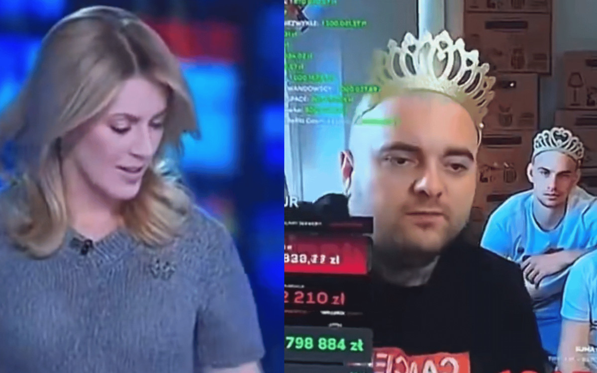 TVN puścił transmisję Łatwogang, nagle Bedoes „wypalił”. Dziennikarkę aż zamurowało