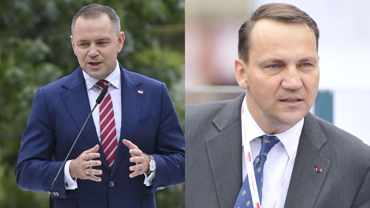 Karol Nawrocki, Radosław Sikorski. Fot. AKPA.
