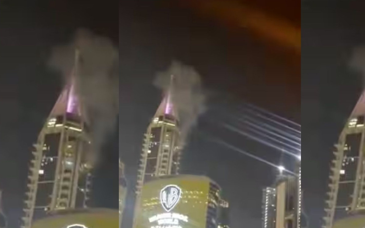 Dron uderzył w luksusowy hotel w Dubaju. Wybuchł ogień i panika, porażające nagranie