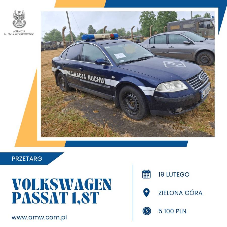 Volkswagen Passat 1,8T. Fot. Agencja Mienia Wojskowego