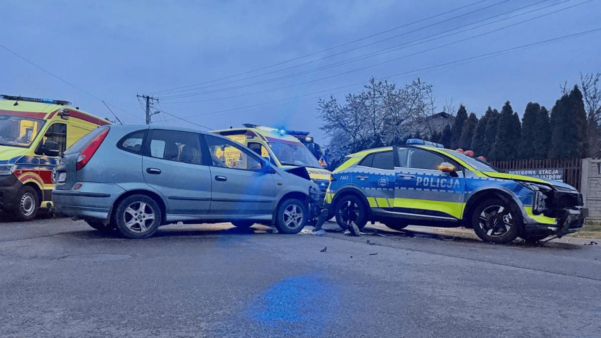 Wypadek, fot. KPP Radomsko