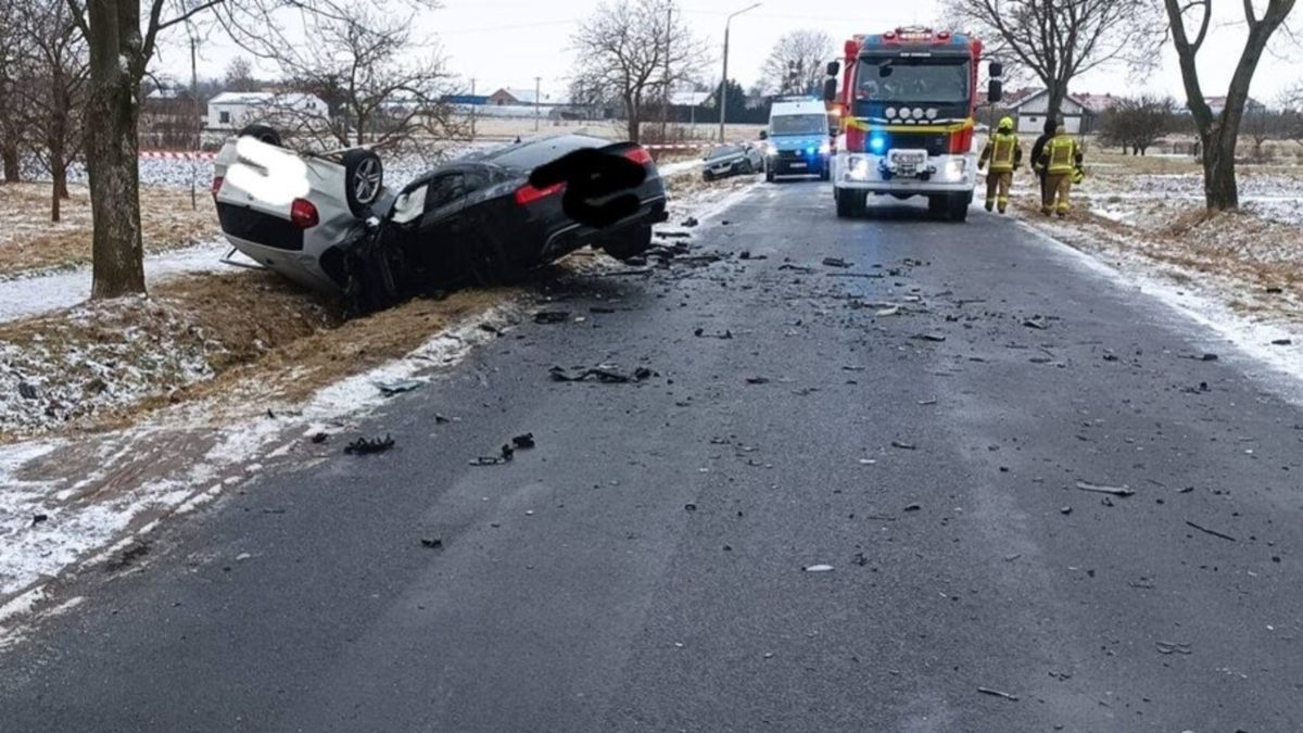 wypadek fot. KMP Włocławek