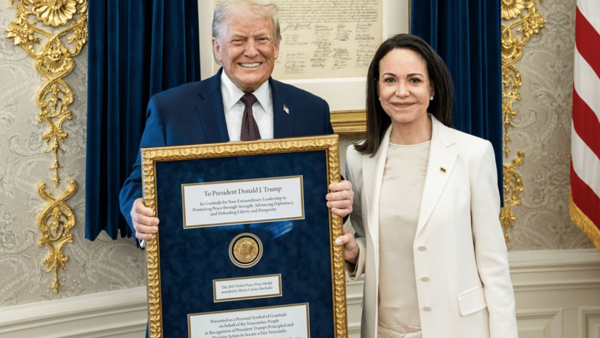 Donald Trump, Maria Corina Machado. Fot. X/@whitehouse