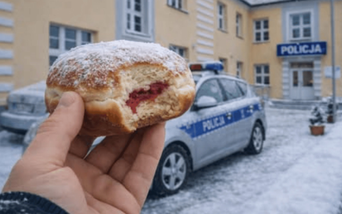 Policja dodała wpis o Tłustym Czwartku i się zaczęło. Robi furorę w sieci