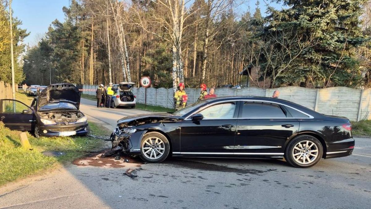 wypadek fot. Facebook @OSP Ostrowy nad Okszą