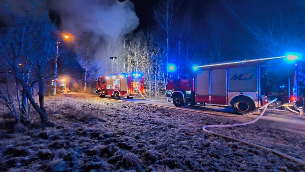 pożar w Skarżysku-Kamiennej fot. Facebook @OSP KSRG Sorbin