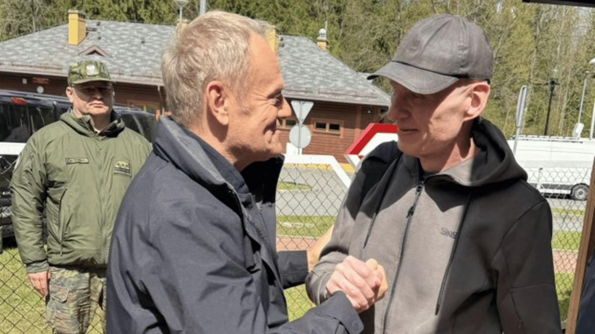 Andrzej Poczobut i Donald Tusk, fot. screen X/ @donaldtusk